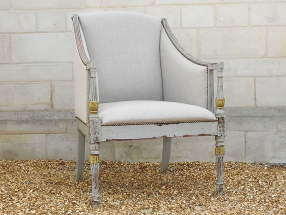 Occasional Upholstered Side Chair 1980's