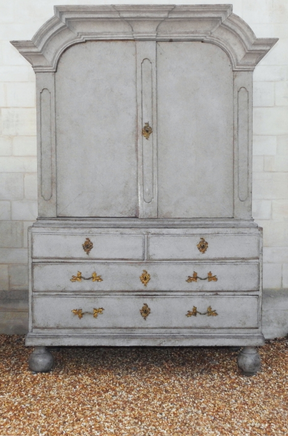 Late 18th Century Swedish Baroque Cupboard