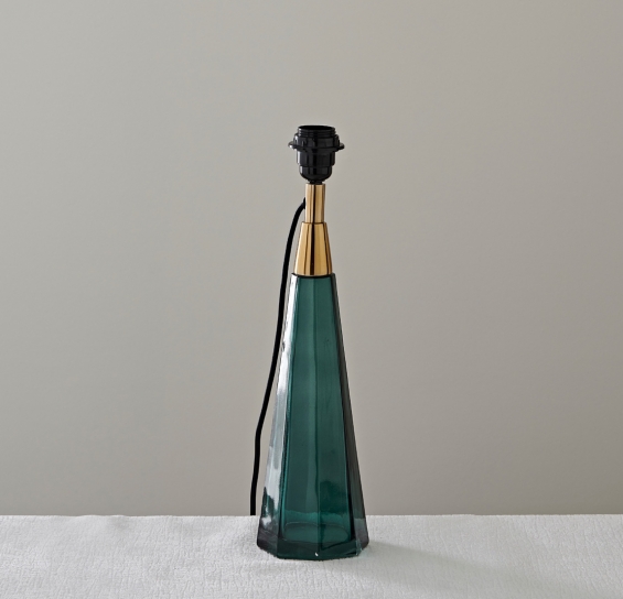 Glass Obelisk Table Lamp