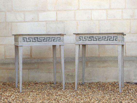 A Pair of Swedish Side Tables