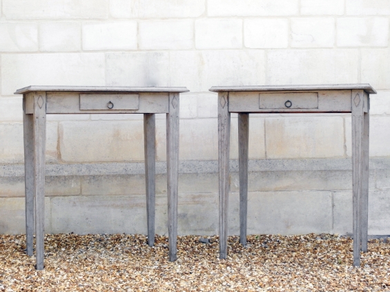 Late 19th Century Pair of Swedish Side Side Tables